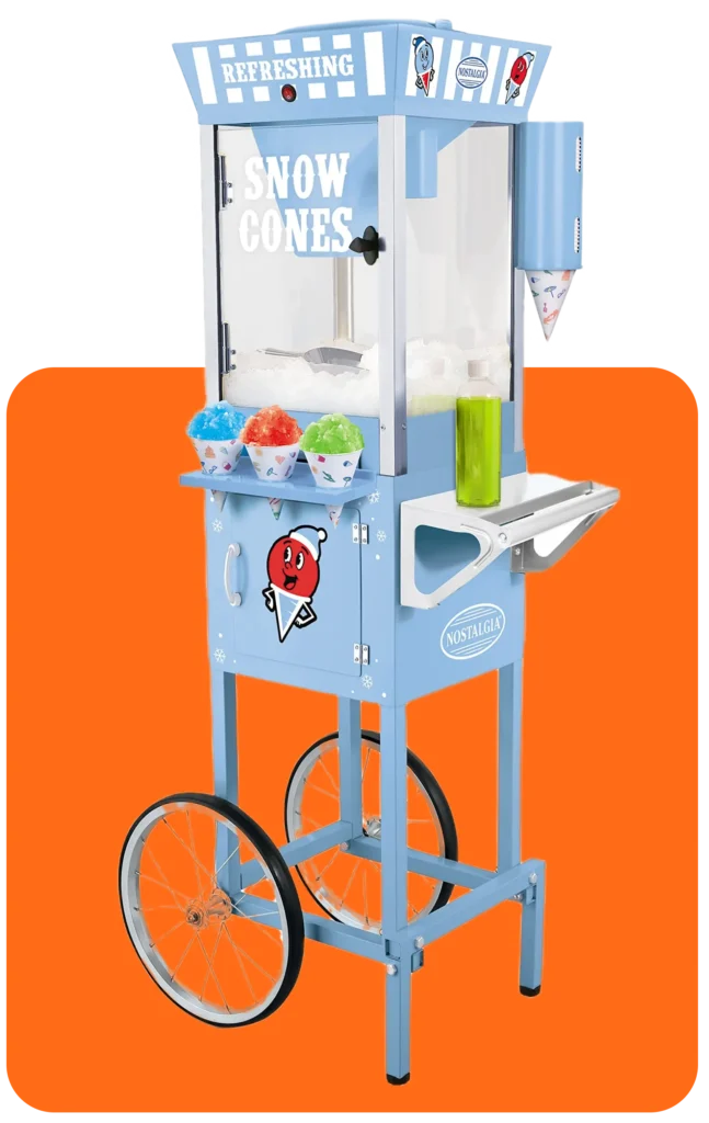 Snow Cones Machine Rental with Pink Fun Rentals in Winnipeg and Kelowna